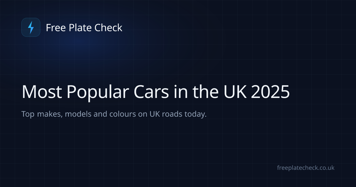 Most Popular Cars in the UK 2025 | Top Makes & Models